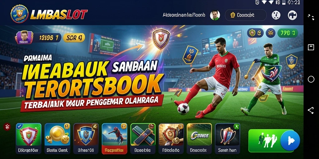 Screenshot LMBASLOT menampilkan antarmuka taruhan olahraga yang menarik.