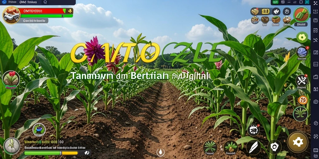 Tampilan screenshot utama OMTOGEL menampilkan pengalaman bertani yang memukau.