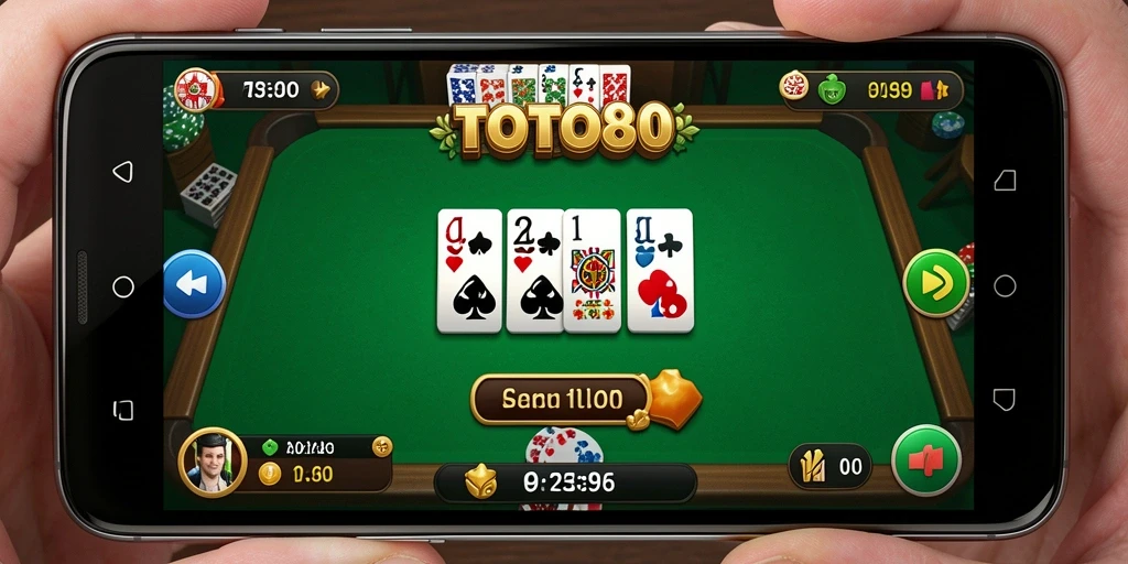 Screenshot gameplay TOTO80 yang menampilkan aksi seru dalam permainan Domino.