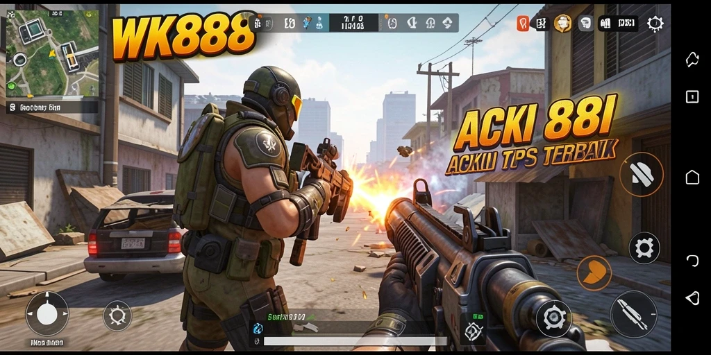 Tampilan gameplay WK888 yang mendebarkan dan penuh aksi.